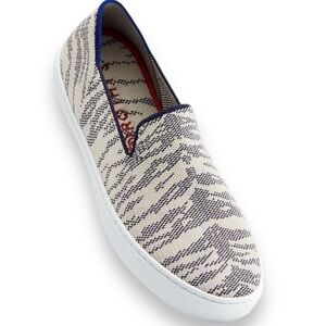 Rothy’s Maritime Tiger Stripe Sneakers animal print slip-on shoes women’s 10.5